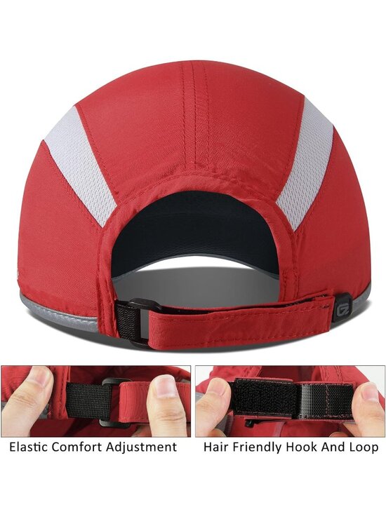 〽️Women Red Reflective Folding Hat Design UPF 50+ Sun Protection Sport Hats